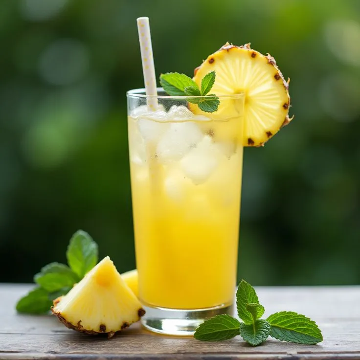 Ananas ve Nane Suyu